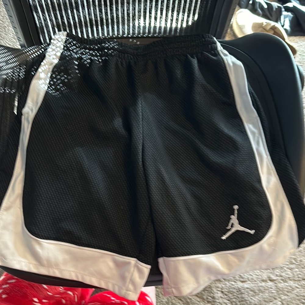 Jordan Black and White Athletic Shorts